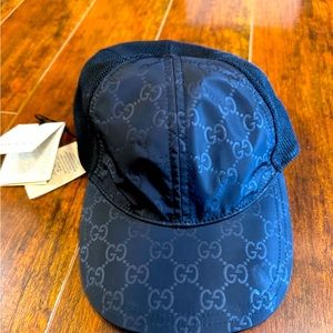 Gucci Monogram Black Baseball Hat medium
